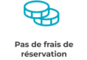 Pas de frais de réservation